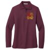Ladies Silk Touch™ Long Sleeve Polo Thumbnail