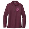 Ladies Silk Touch™ Long Sleeve Polo Thumbnail