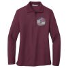 Ladies Silk Touch™ Long Sleeve Polo Thumbnail