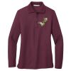 Ladies Silk Touch™ Long Sleeve Polo Thumbnail
