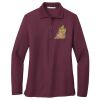 Ladies Silk Touch™ Long Sleeve Polo Thumbnail