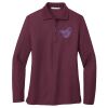 Ladies Silk Touch™ Long Sleeve Polo Thumbnail
