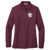 Ladies Silk Touch™ Long Sleeve Polo Thumbnail
