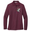 Ladies Silk Touch™ Long Sleeve Polo Thumbnail