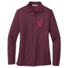 Ladies Silk Touch™ Long Sleeve Polo Thumbnail