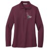 Ladies Silk Touch™ Long Sleeve Polo Thumbnail