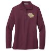 Ladies Silk Touch™ Long Sleeve Polo Thumbnail