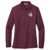 Ladies Silk Touch™ Long Sleeve Polo Thumbnail