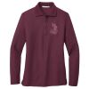 Ladies Silk Touch™ Long Sleeve Polo Thumbnail
