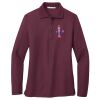 Ladies Silk Touch™ Long Sleeve Polo Thumbnail