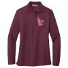 Ladies Silk Touch™ Long Sleeve Polo Thumbnail
