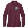 Ladies Silk Touch™ Long Sleeve Polo Thumbnail