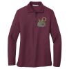 Ladies Silk Touch™ Long Sleeve Polo Thumbnail
