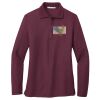 Ladies Silk Touch™ Long Sleeve Polo Thumbnail