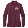 Ladies Silk Touch™ Long Sleeve Polo Thumbnail