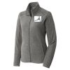 Women's Heather Microfleece Full Zip Jacket Thumbnail