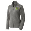 Women's Heather Microfleece Full Zip Jacket Thumbnail