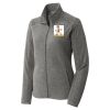 Women's Heather Microfleece Full Zip Jacket Thumbnail