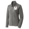 Women's Heather Microfleece Full Zip Jacket Thumbnail