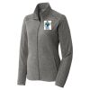 Women's Heather Microfleece Full Zip Jacket Thumbnail