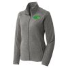 Women's Heather Microfleece Full Zip Jacket Thumbnail