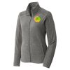 Women's Heather Microfleece Full Zip Jacket Thumbnail