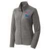 Women's Heather Microfleece Full Zip Jacket Thumbnail