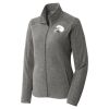 Women's Heather Microfleece Full Zip Jacket Thumbnail