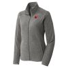 Women's Heather Microfleece Full Zip Jacket Thumbnail
