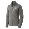 Women's Heather Microfleece Full Zip Jacket Thumbnail