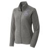 Women's Heather Microfleece Full Zip Jacket Thumbnail