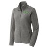 Women's Heather Microfleece Full Zip Jacket Thumbnail