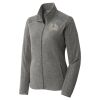 Women's Heather Microfleece Full Zip Jacket Thumbnail