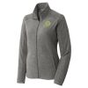 Women's Heather Microfleece Full Zip Jacket Thumbnail