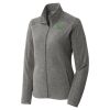 Women's Heather Microfleece Full Zip Jacket Thumbnail