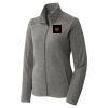 Women's Heather Microfleece Full Zip Jacket Thumbnail