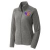 Women's Heather Microfleece Full Zip Jacket Thumbnail