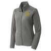 Women's Heather Microfleece Full Zip Jacket Thumbnail