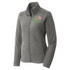 Women's Heather Microfleece Full Zip Jacket Thumbnail