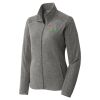 Women's Heather Microfleece Full Zip Jacket Thumbnail