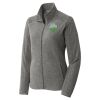 Women's Heather Microfleece Full Zip Jacket Thumbnail
