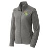 Women's Heather Microfleece Full Zip Jacket Thumbnail