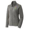 Women's Heather Microfleece Full Zip Jacket Thumbnail
