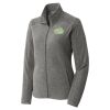 Women's Heather Microfleece Full Zip Jacket Thumbnail