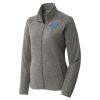 Women's Heather Microfleece Full Zip Jacket Thumbnail