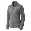 Women's Heather Microfleece Full Zip Jacket Thumbnail