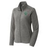 Women's Heather Microfleece Full Zip Jacket Thumbnail