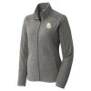 Women's Heather Microfleece Full Zip Jacket Thumbnail