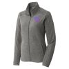 Women's Heather Microfleece Full Zip Jacket Thumbnail