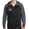 Sport Wick ® Varsity Fleece Full Zip Hooded Jacket Thumbnail